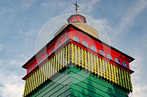 Church in ÃÅ¡wiÃâ¦tkowa Wielka Village Low Beskids, Poland. June 2018 photo